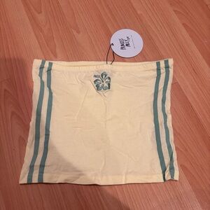 Princess Polly Yellow and Green Women's Floral Tube Top